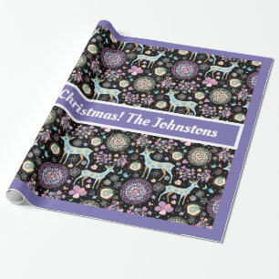 Regalo Calcetines retro y papel de envolvimiento de lavan