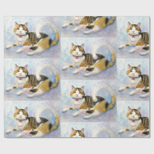 Regalo CALICO CAT cumpleaños cualquier ocasión PAPEL DE R