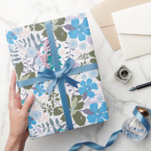Regalo California Meadow (Azul/Blanco) - Papel de envolve