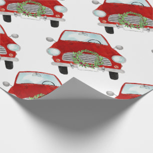 Regalo Camión rojo con Navidades de papel envolvimiento