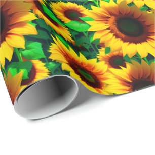 Regalo Campo de girasol - papel envolvente
