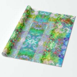 Regalo Campo De Papel De Envoltura De Los Verdes