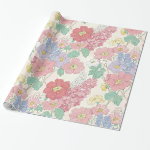 Regalo campo de primavera, flores tiernas Papel de envolv