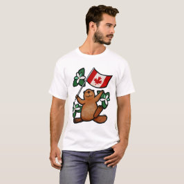Regalo canadiense de la camiseta del castor para