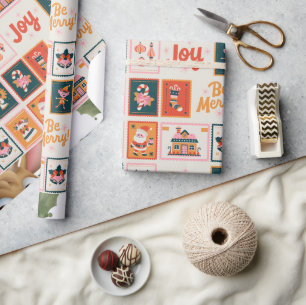 Regalo Características del papel de envoltura de Navidade