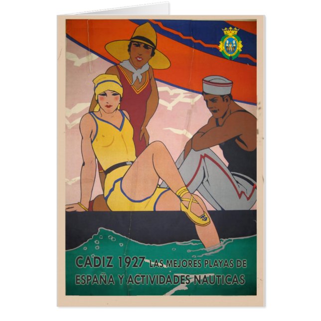Regalo Cartel Cadiz Vintage Turismo (Frente)