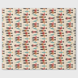 Regalo Cascanueces que bailan el papel de embalaje