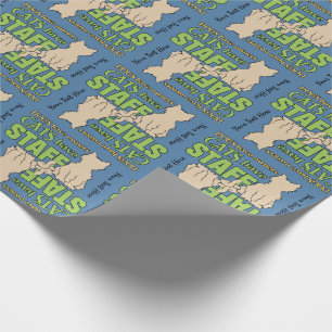 Regalo CATS HAN papel de envoltura de personalizado del P