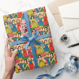 Regalo Chicas de muñecas de papel retro moda vintage de l