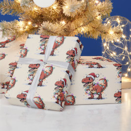 Regalo Chico gracioso de T-Rex enciende papel de envolvim