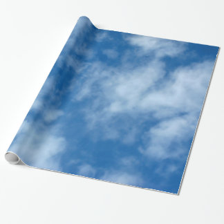Regalo Cielo azul con papel de envolver foto de nubes