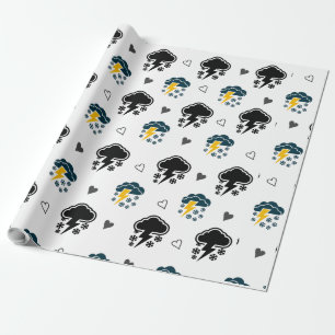 Regalo "Cielos eléctricos: Papel de envolver truenos para