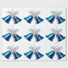 Regalo Cinturones Azules Y Papel De Envoltura De Holly Bl