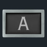 Regalo clásico de la hebilla de la correa monogram<br><div class="desc">Personalizar esta hebilla de cinturón para satisfacer sus necesidades.</div>