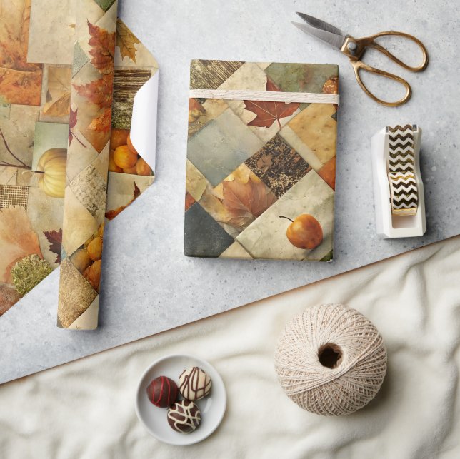 Regalo Collage de papel de otoño 02 (Artesanía)