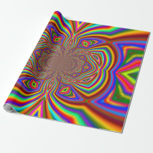Regalo Color Rays Rainbow Inversion Papel de ajuste
