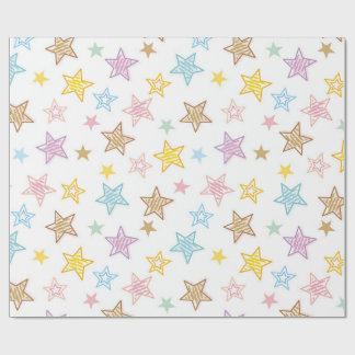 Regalo Coloridas Estrellas de Doodle Papel de relleno