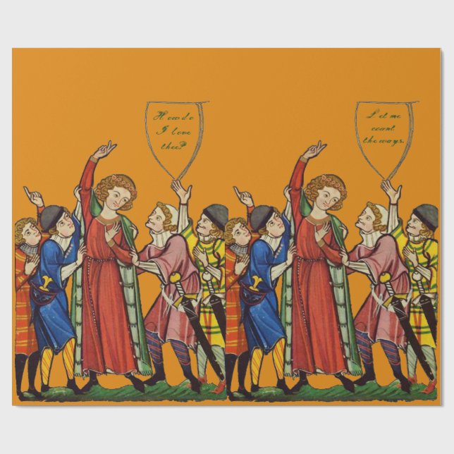 Regalo ¿Cómo te amo? Papel de ajuste (Superficie plana)