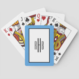 Regalo con monograma del póker de los naipes para