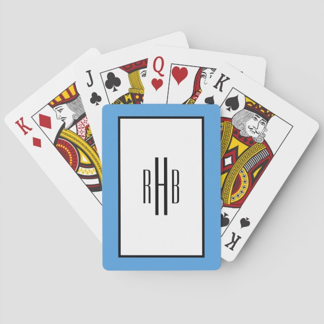 Regalo con monograma del póker de los naipes para (Reverso)
