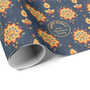 Regalo Con texto, papel de ajuste de Diwali - Mandala flo