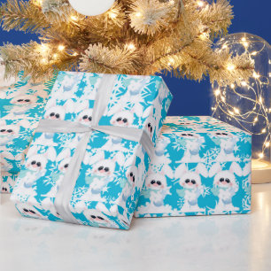 Regalo Conejo de nieve para navidades Papel de envoltura 