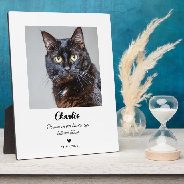 Regalo conmemorativo para gato | Placa en memoria  (Lado)