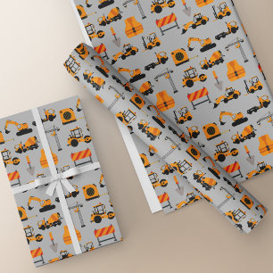 Regalo Construcciones Camiones Papel de ajuste