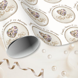 Regalo Corazón de Diamante, Papel de envolvimiento Boda p
