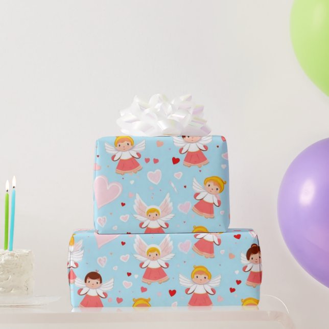 Regalo Corazones el día de San Valentín Envolver papel (Regalos de fiesta)