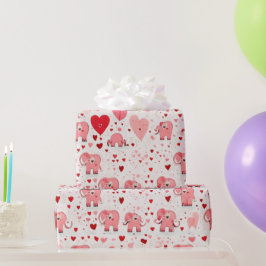 Regalo Corazones el día de San Valentín Envolver papel