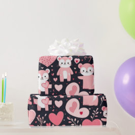 Regalo Corazones el día de San Valentín Envolver papel