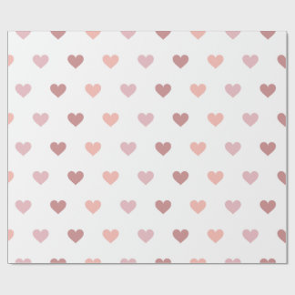 Regalo corazones Personalizados envuelven papel El día de