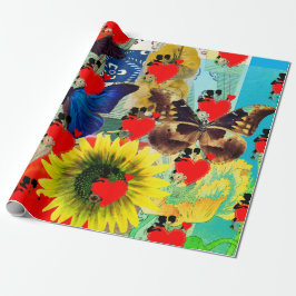 Regalo CORAZONES Y FLORES el día de San Valentín Papel de