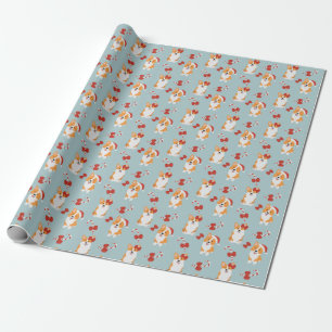 Regalo Corta Navidad Corgi Papel de ajuste