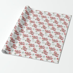 Regalo Creer en el papel de envolver de Santa