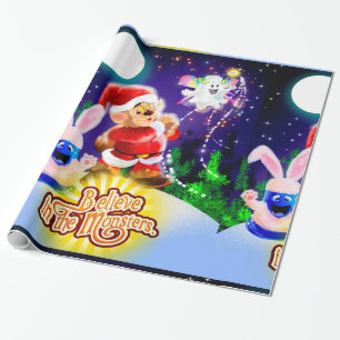 Regalo Creer en el papel de envolvimiento de los monstruo