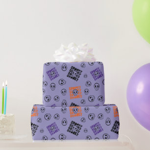 Regalo Crepúsculo cráneo morado papel envuelto de Hallowe