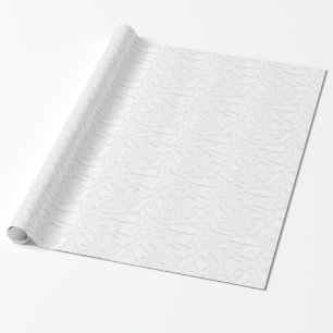 Regalo Cruce de textura con cresta de papel BLANCO