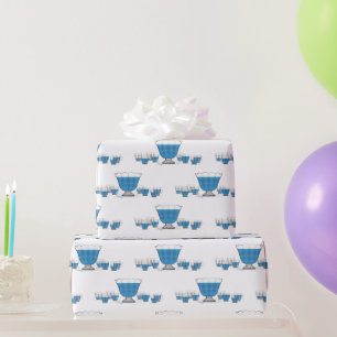 Regalo Crystal Punch Bowl Papel de tejidos Boda