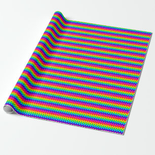 Regalo Cuadrados arcoiris Papel de relleno