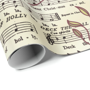 Regalo Cubierta el papel de embalaje de la partitura de
