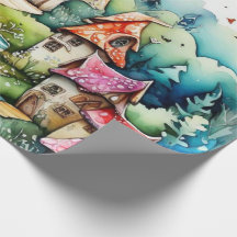 Cuentos de hadas en papel de envolvimiento de hada