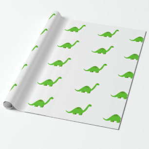 Regalo Cumpleaños del papel de embalaje del dinosaurio