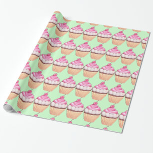 Regalo Cupcakes Diseño Papel de ajuste
