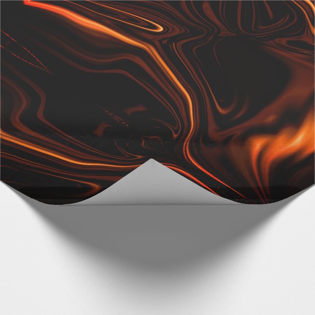 Regalo Curvas o ondulaciones de coral, sobre papel fondo  (Esquina)