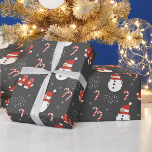 Regalo Cute Navidades Papel envuelto de Snowman
