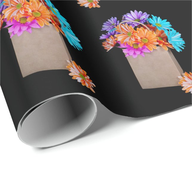 Regalo Daisy Bouquet En Bolsa De Papel (Esquina del rollo)