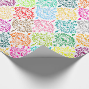 Regalo Damasco muerto - papel de embalaje elegante de los