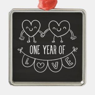 Regalo de 1er aniversario para su ornamento de pla